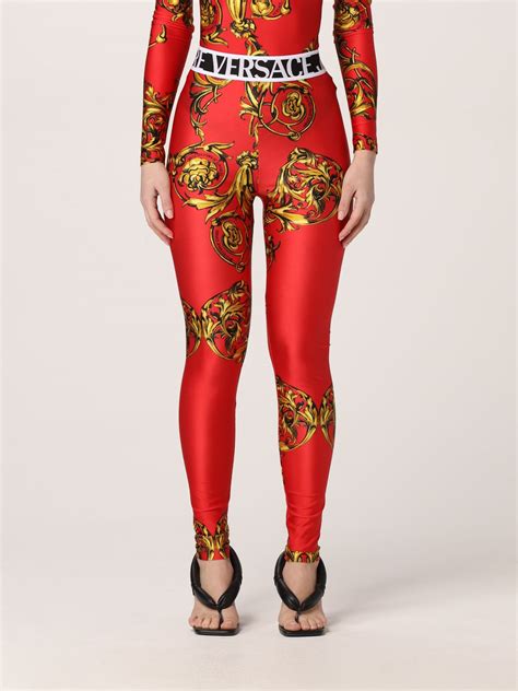 red versace leggings|versace leggings outfit.